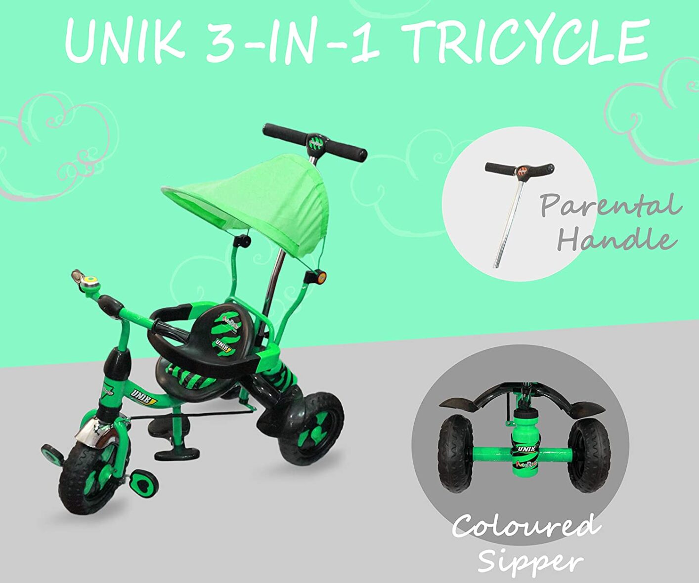 Fun Ride Baby Tricycle Unik Deluxe Rider 1 to 4 Years (6)