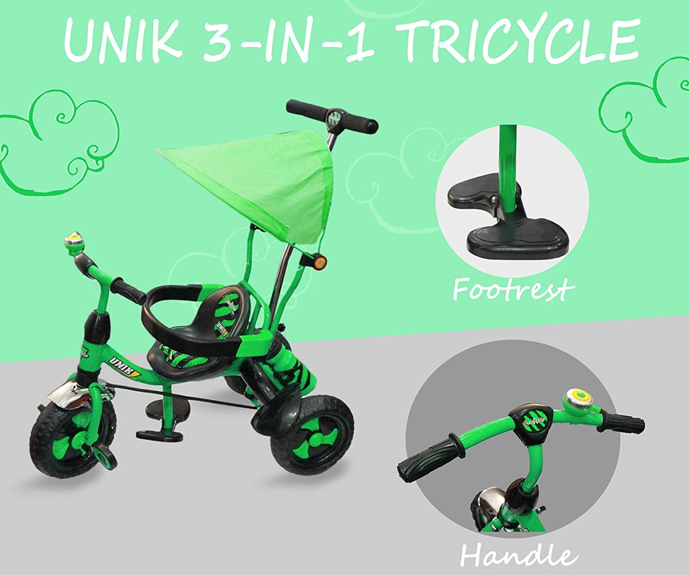Fun Ride Baby Tricycle Unik Deluxe Rider 1 to 4 Years (7)