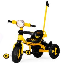 U Smile Kids Tricycle with Parent Control Handle and Kids Safety Guard & Foot Resting Pads, Trikes for Baby boy or Baby Girl or Toddler Tricycle for 1-5 Years Kids (Pack of 1) (Tricycle Yellow)