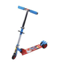Toyzone Superman Scooter Square-66064 | Kids Skate | Superman Skating Ride on | 3 Wheel Kids Scooter | Smart Kick Scooter | Adjustable Height and Rear Brake | Foldable Scooter | For kids age 6+ years |