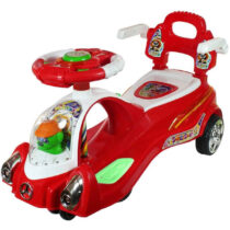 U Smile Plastic Space Swing Car for Kids (Red)