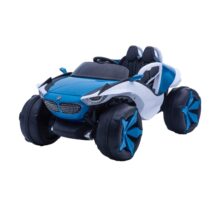U Smile Big Wheeler Truck Battery Operated Ride on Car Trption and Remote Control with Spring Suspension & Swing for Kids up to 8 Years. (Blue)