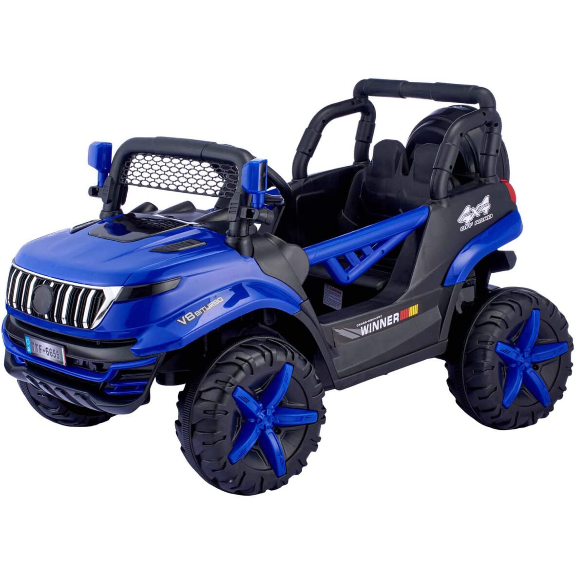 U Smile Ride-on Car with Rechargeable Battery for Kids – Blue – TTF6655