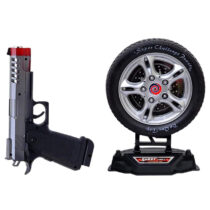 U Smile Turntable Shoot Game with Infrared Gun, Black for boys and girls