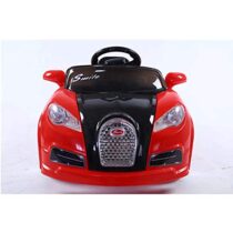 U Smile ft 1188 Smiley Battery Operated Ride On Car for Kids| High Low Speed| Music System with Volume Control| Red