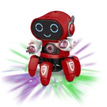 U Smile Pioneer Bot Robot Colorful Lights and Music All Direction Movement Dancing Robot Toys for Boys and Girls Multi Color