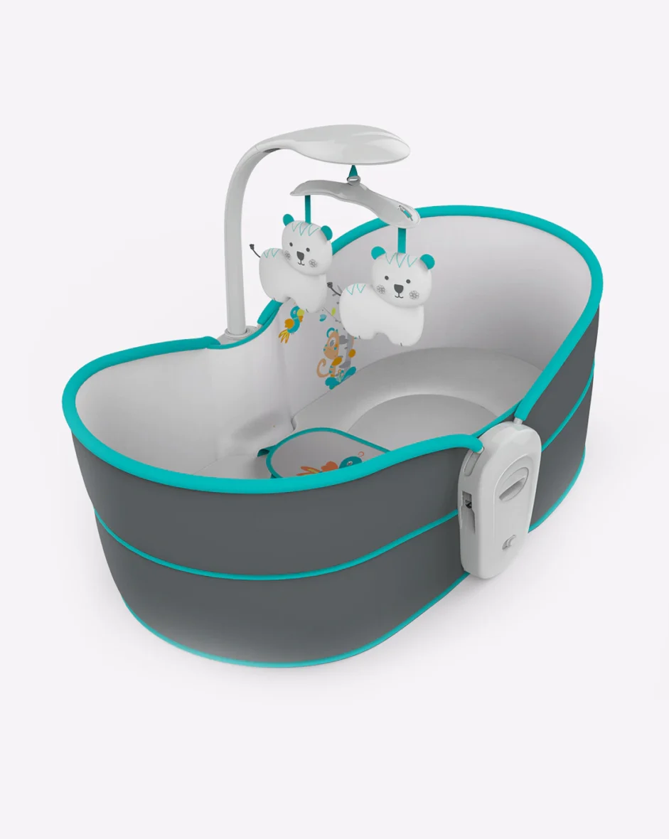 Mastela 5 in 1 Baby Bassinet Rocker Rocking Napper, Bounce, Chair with Removable Baby Bassinet & Melody (Multi Color)