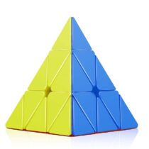 Jiehui Pyramid Cube 3x3 High Speed Stickerless Triangle Pyraminx Puzzle Cube (Kingsmen Line)
