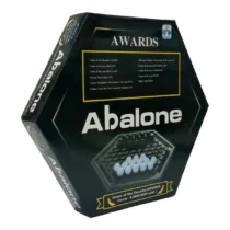 Abalone Mini Black and White Marbles Board Game for Family & Friends - 23 cm Hexagon Shape (Marble Game)