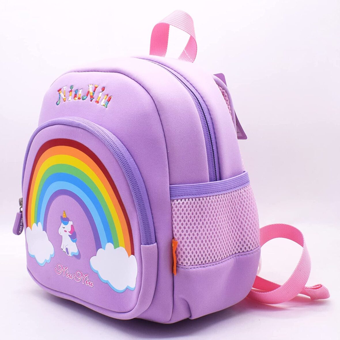 U smile Toddler Backpack, My Dreamy Unicorn, Baby Boys Girls Kindergarten Pre School Bag for Toddlers Age 2 to 5 Years, Purple