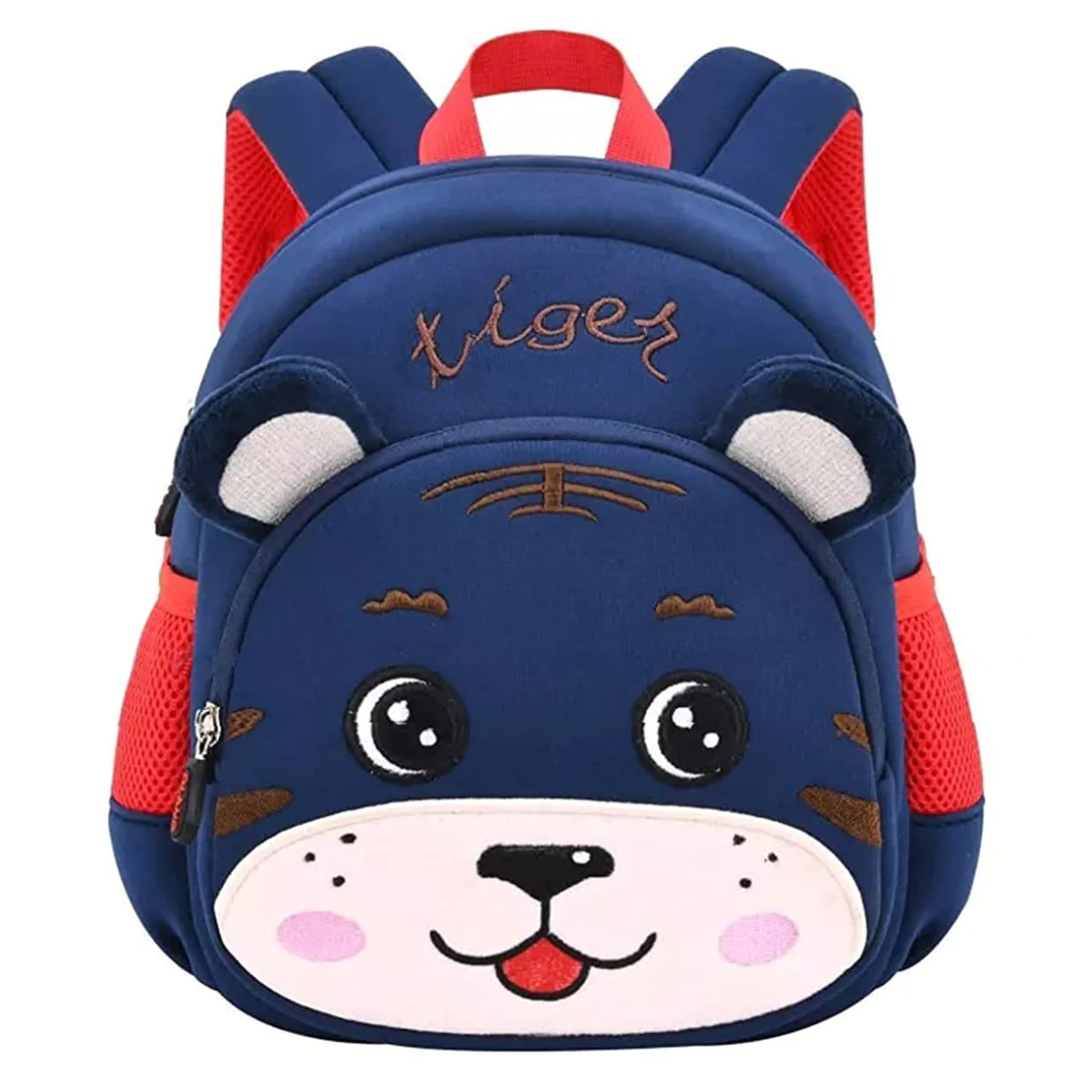 u-smile-cute-tiger-design-bag-for-pre-schoolers-kids-water-resistant-mini-backpack-for-kids-lightweight-small-size-bag-for-play-school-nursery-kids-picnic-bag-travel