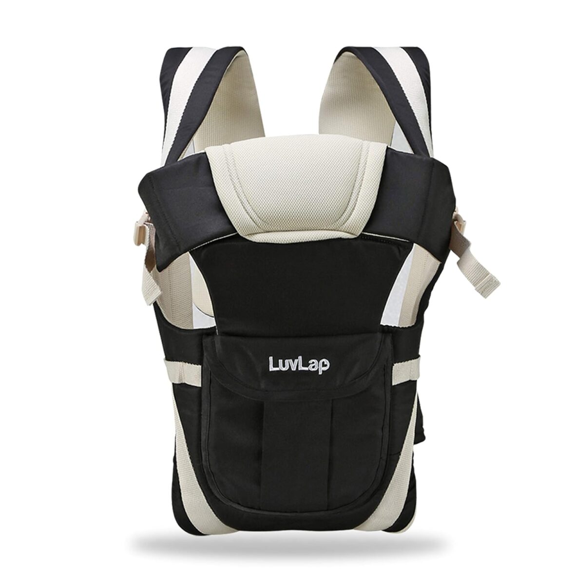 LuvLap Elegant Baby Carrier with 4 carry positions, Baby carrier for 4 to 24 months baby, Adjustable New-born to Toddler Carrier with cushioned leg support, Max weight Up to 15 Kgs